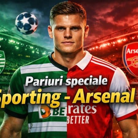 Pariuri speciale Sporting vs Arsenal pentru biletul zilei 7 aprilie